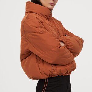 H&M Puffer Jacket - Rust Orange